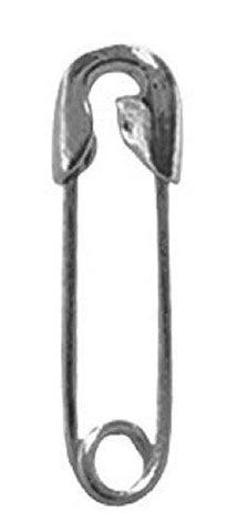 EyeBrow Ring Titanium Plated, 316L, Safety Pin, Straight 18g [Jewelry]