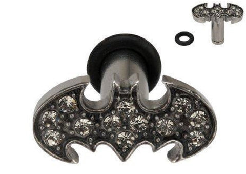 Earrings Rings Fake Batman Cheater Plug 12 gauge - Sold as a pair