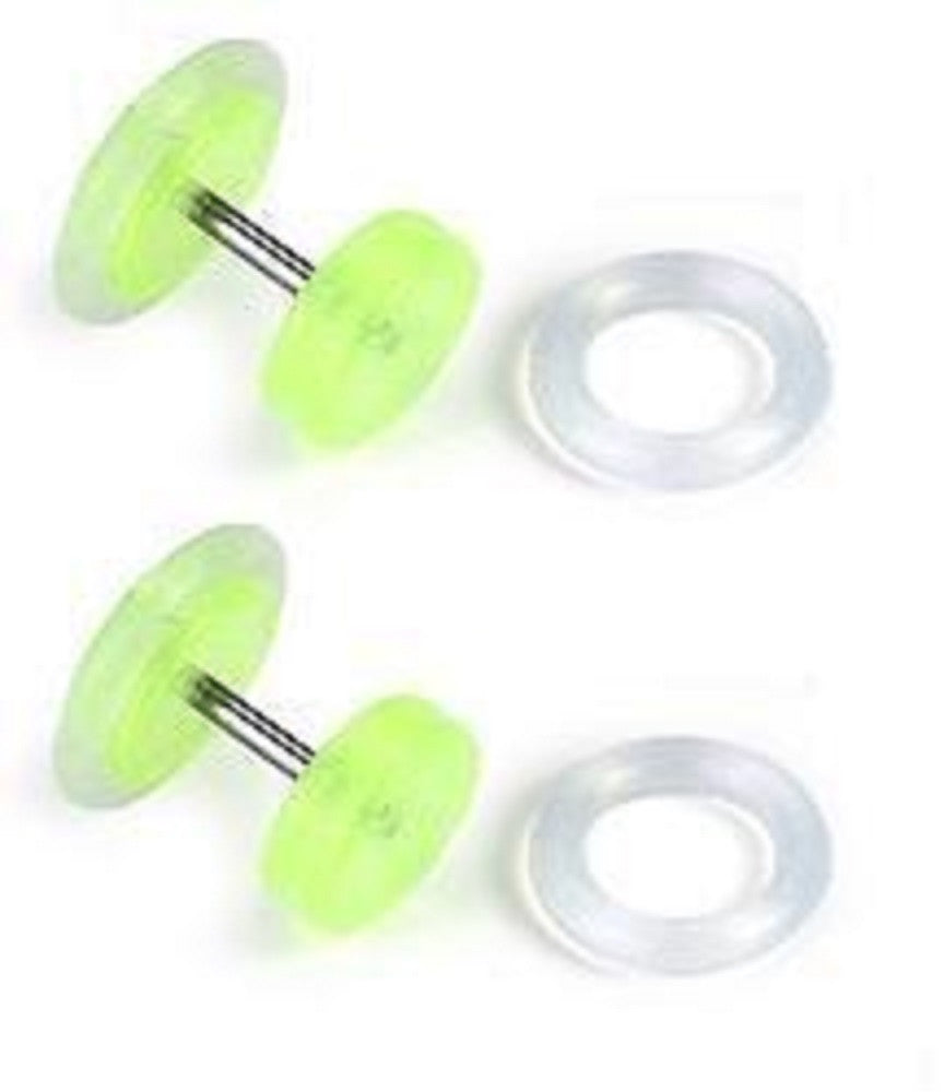 Earrings Rings Fake Glow Cheater Plug 16 gauge - Sold as a pair