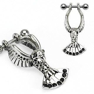 Body Accentz? Earrings Rings Fake Cheater Plug Helix Eagle Cartilage 16 gauge 5/16''- Sold as pair