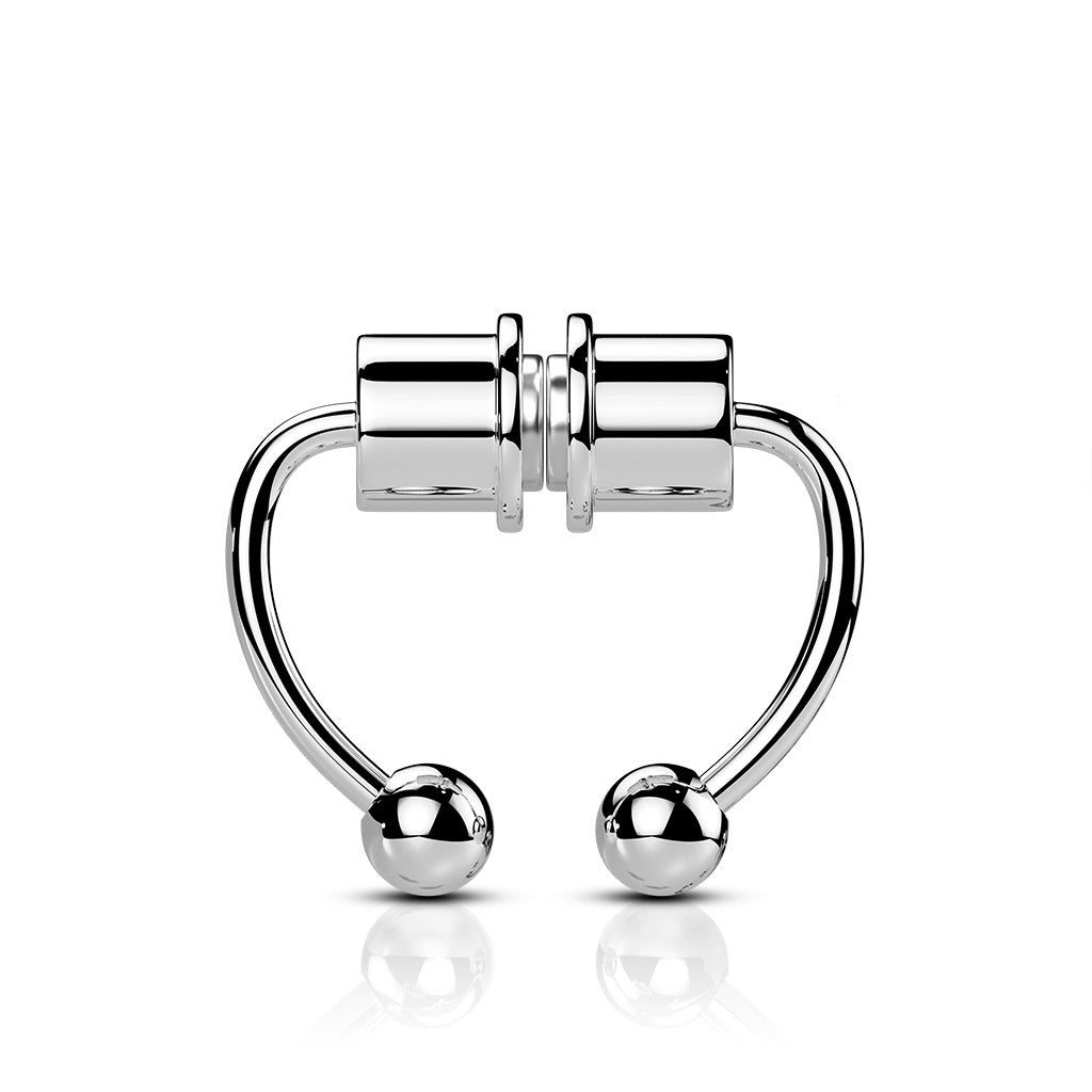Body Accentz 316L Fake Magnetic Septum Horseshoe