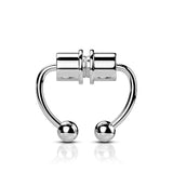 Body Accentz 316L Fake Magnetic Septum Horseshoe