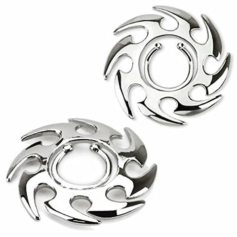 Nipple Rings non pierce pair Non-Piercing Clip On Nipple Ring Tribal Swirl Pair
