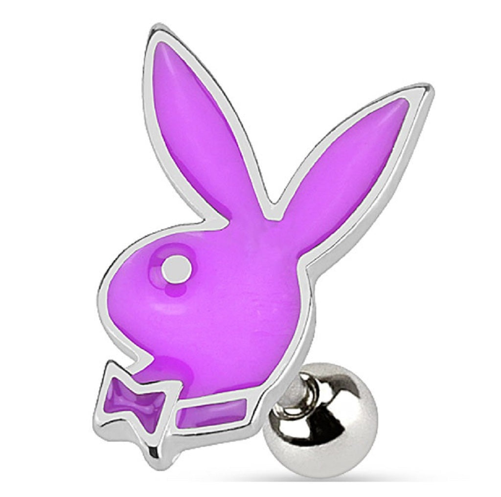 Tragus  Bunny  top  316L Surgical Steel Cartilage, Barbell Studs