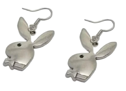 Earrings Playboy Bunny Stainless Steel French wire Earrings