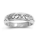 Sterling Silver love pinky right hand ring  [5]