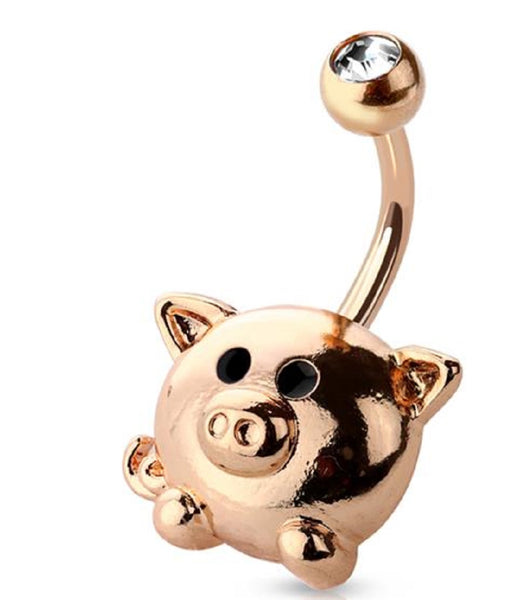 Belly Button Ring Navel Pig Navel Ring Piggy – Body Accentz