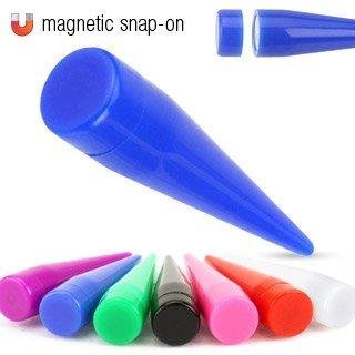 Earrings Rings Acrylic Magnetic Snap-On Fake Tapers (works for non piercings)...