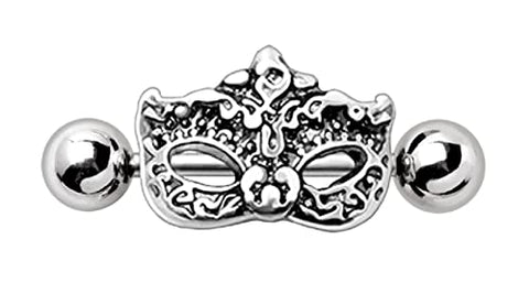 316L Stainless Steel Venetian Mask Cartilage Cuff Earring Earring Mardi Gra