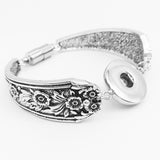 Snap Button Bracelet  | Women Snap Button Bracelets - 18mm Flower