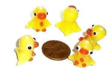 Duckie Qty 5 Approx 15mmx15mm Lampwork Glass Beads Duck