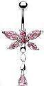 Belly Button Ring Navel Dragonfly Dangle Body Jewelry 14 Gauge [Jewelry]