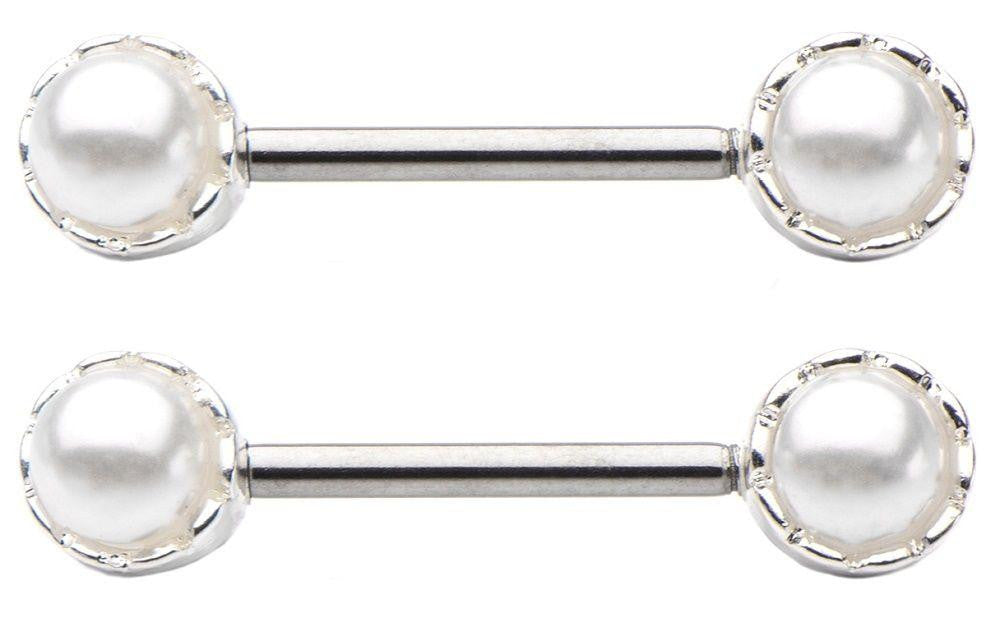 Nipple Ring Bars Front Jewelry Pair 14g 9/16 bar Sold as a pair