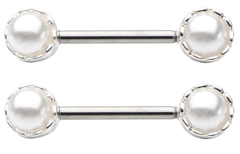 Nipple Ring Bars Front Jewelry Pair 14g 9/16 bar Sold as a pair