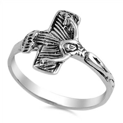 Sterling  Silver Ring - Crucifix [10]