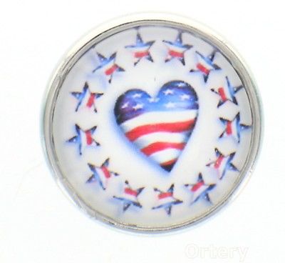 18mm Snap Charms Buttons Interchangeable Jewelry Heart Stars
