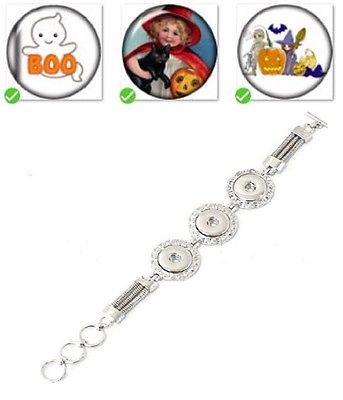 Bracelet Lobster Toggle Clasp 18mm Snap Buttons Halloween Collection