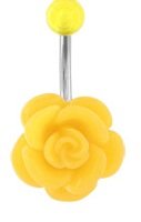 Body Accentz Belly Button Ring Navel Flower Body Jewelry Dangle 14g 3/8"