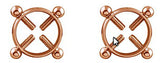 1Pair Titanium Round Non-Piercing Nipple Ring Shield body piercing jewelry Nicke