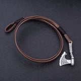 Slavic Perun Men Leather bangle Bracelets Axe Wrap anchor  Jewelry