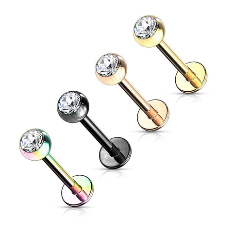 Body Accentz Labret Monroe 4 colors body jewelry piercing lip chin tragus Ring 16g