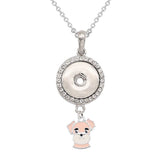 Jewelry Necklace | Mermaid Snap | Rabbit Snap | Pendants - Girls 18mm Jewelry Necklace