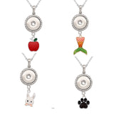 Jewelry Necklace | Mermaid Snap | Rabbit Snap | Pendants - Girls 18mm Jewelry Necklace