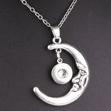 Moon Face 18mm snap button necklaces & pendants Jewelry