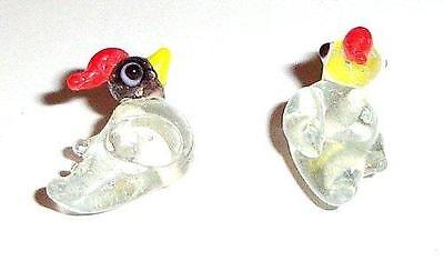 Bird Glass Lampwork Beads 5pcs 16mmx16mmx20mm [Jewelry]