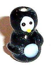 Penguin Glass Lampwork Beads 5pcs 20mmx14mm [Jewelry]