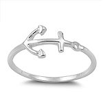 Sterling Silver Ring - Anchor [11]