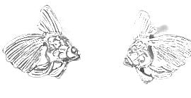 Sterling Silver Mini Fancy Goldfish Earrings on Posts