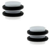 Body Accentz Magnetic Color Acrylic Fake Ear Plug with O-Rings 0 Gauge Look