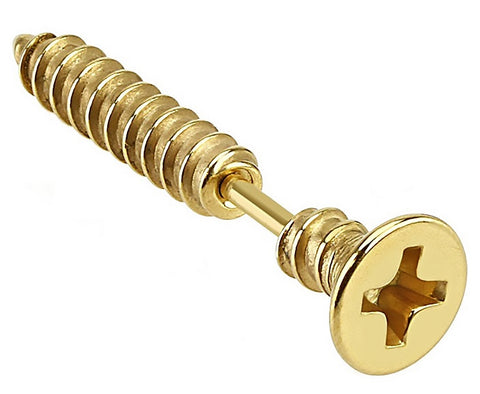 316L Surgical Steel Phillips Countersunk Plus Screw Tragus/Cartilage Barbell ...