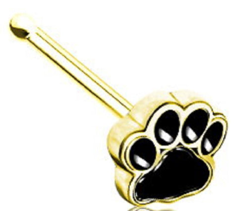 Nose Ring 20g Pet dog cat paw pawprint Nose Stud   20g