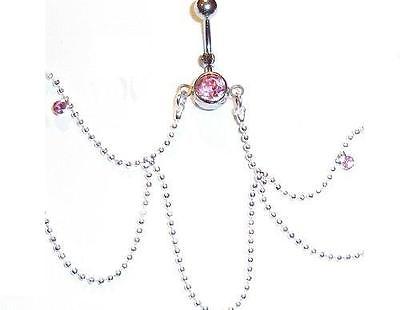 Belly Button Ring Navel Chandelier drop Jewelry Dangle Waist Chain
