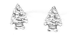 STERLING SILVER MINI ARROWHEAD EARRINGS ON POSTS