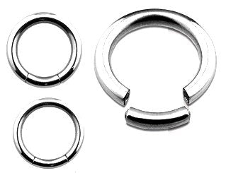 Body Accentz&reg; Nipple Ring Segment Captive Bead Body Jewelry Pair 14 gauge 7/16" - Sold as a pair