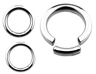 Body Accentz&reg; Nipple Ring Segment Captive Bead Body Jewelry Pair 12 gauge 1/2" - Sold as a pair