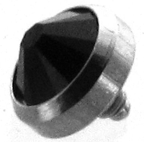 316L Internally Threaded Surgical Steel Gem Set Flat Bottom Dome for Internally Threaded Dermal Anchors 14g 3mm dermal top Body