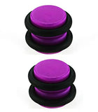 Body Accentz Magnetic Color Acrylic Fake Ear Plug with O-Rings 0 Gauge Look