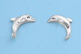 Sterling Silver Stud Earrings - Dolphin