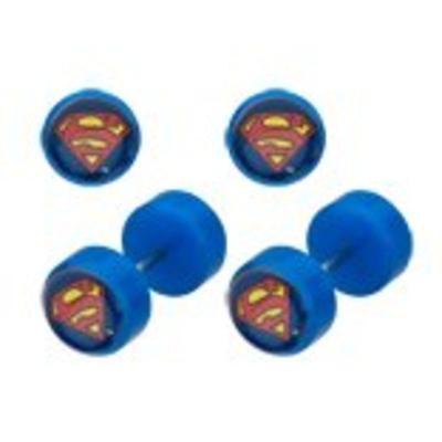 Earrings Rings Fake Superman Cheater Plug 16 gauge - Sold as a pair