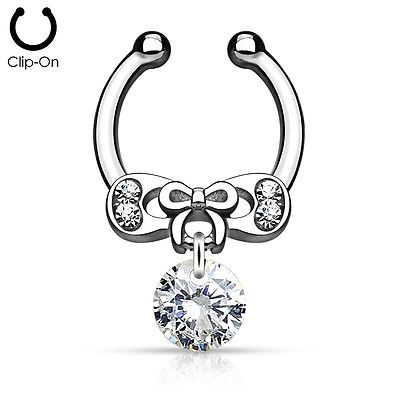 Septum Chain IP Brass Non-Piercing Septum Hanger