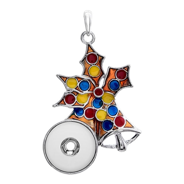 Snap Button Pendants | Jewelry - 20mm 18mm Christmas