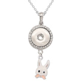 Jewelry Necklace | Mermaid Snap | Rabbit Snap | Pendants - Girls 18mm Jewelry Necklace