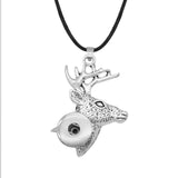 Cat Butterfly Cross Wing Deer 18mm 20mm Snap Button Necklace DIY Jewelry
