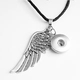 Snap Button Necklace Owl | Owl Wings Necklace | Jewelry - Love 18mm Necklace Jewelry