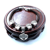 Hand Woven Rope Chain Charm Bracelet Best Friend Dog Paw Charm Bracelet for Pet Lovers