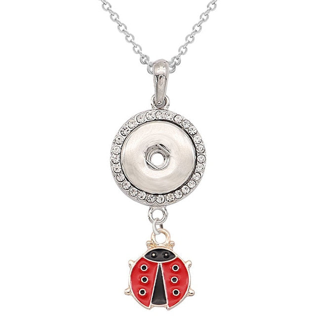Jewelry Necklace | Mermaid Snap | Rabbit Snap | Pendants - Girls 18mm Jewelry Necklace
